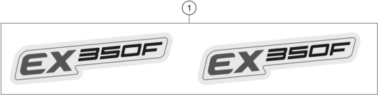 vue éclatée kit déco - gasgas ex 350f us 2021