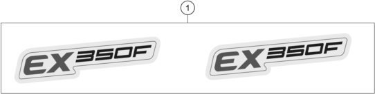 vue éclatée kit déco - gasgas ex 350f us 2022