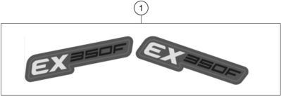 vue éclatée kit déco - gasgas ex 350f us 2023
