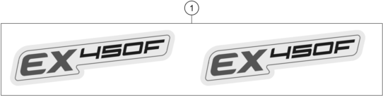 vue éclatée kit déco - gasgas ex 450f us 2021