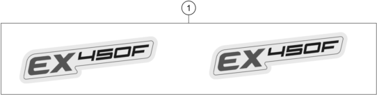 vue éclatée kit déco - gasgas ex 450f us 2022
