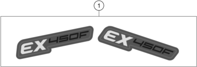 vue éclatée kit déco - gasgas ex 450f bt us 2023