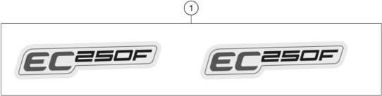vue éclatée kit déco - gasgas ec 250f eu 2021