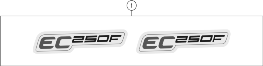 vue éclatée kit déco - gasgas ec 250f eu 2022