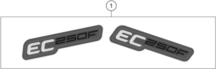 vue éclatée kit déco - gasgas ec 250f eu 2023
