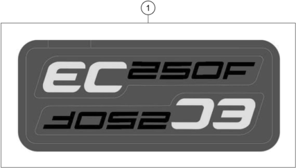 vue éclatée kit déco - gasgas ec 250f ikd ar 2024