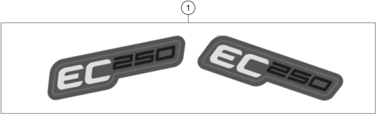 vue éclatée kit déco - gasgas ec 250 eu 2023