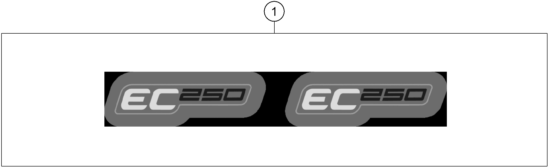 vue éclatée kit déco - gasgas ec 250 eu 2024