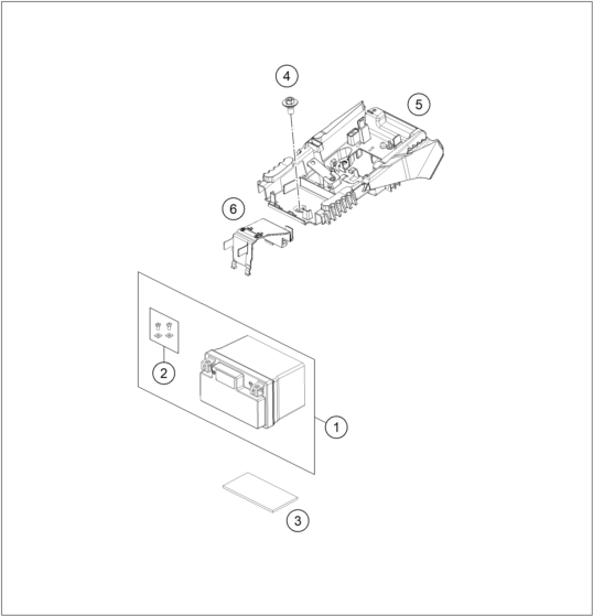 vue éclatée batterie - gasgas ec 250 eu 2024