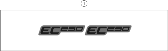 vue éclatée kit déco - gasgas ec 250 eu 2025