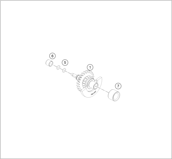 vue éclatée arbre d'équilibrage - gasgas ec 350f eu 2024