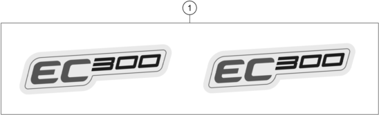 vue éclatée kit déco - gasgas ec 300 eu 2022