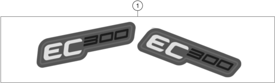 vue éclatée kit déco - gasgas ec 300 eu 2023