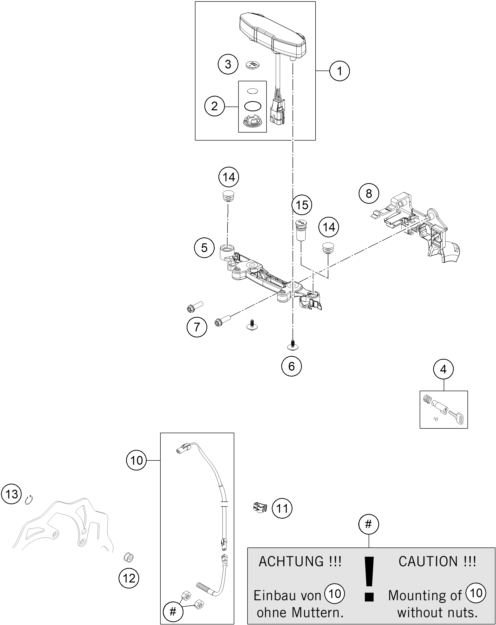 vue éclatée instruments / système de verrouillage - gasgas ec 500f eu 2026