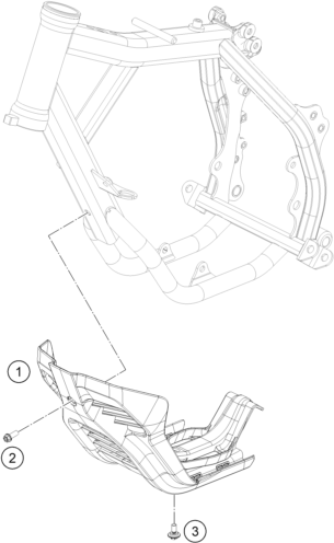 vue éclatée sabot - gasgas mc-e 5 2023