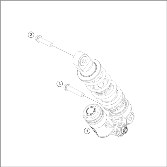 vue éclatée amortisseur - gasgas mc-e 5 2025