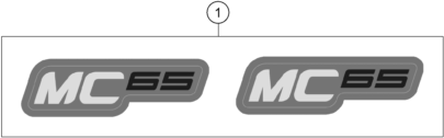 vue éclatée kit déco - gasgas mc 65 2025