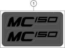 vue éclatée kit déco - gasgas mc 150 2025