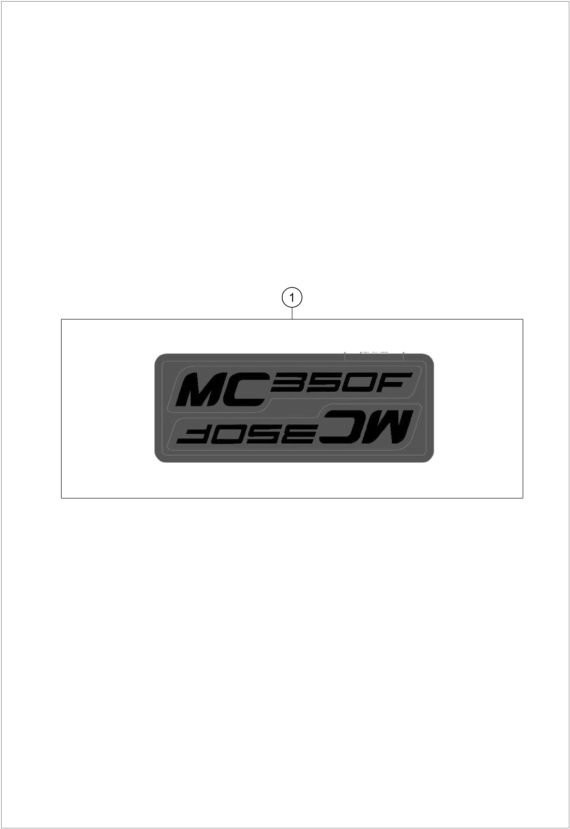 vue éclatée kit déco - gasgas mc 350f 2025