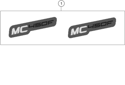 vue éclatée kit déco - gasgas mc 450f eu 2021