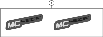 vue éclatée kit déco - gasgas mc 450f eu 2023
