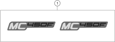 vue éclatée kit déco - gasgas mc 450f eu 2024