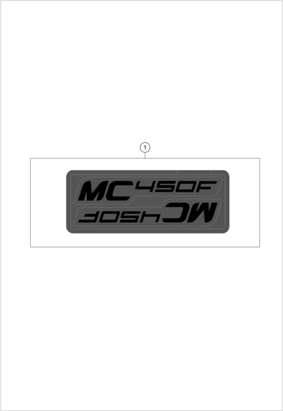 vue éclatée kit déco - gasgas mc 450f 2025