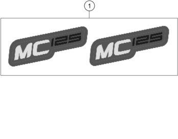 vue éclatée kit déco - gasgas mc 125 bt eu 2023