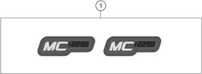 vue éclatée kit déco - gasgas mc 125 2024