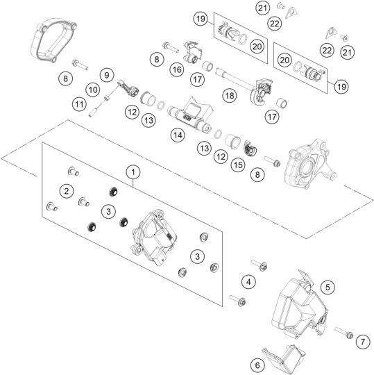 vue éclatée valve d'échappement - gasgas mc 125 2026
