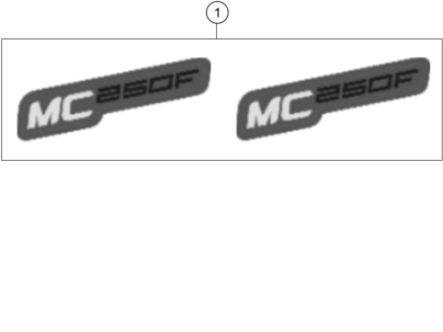 vue éclatée kit déco - gasgas mc 250f eu 2021