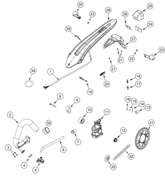 vue éclatée autres - gasgas txt racing 125 eu 2022