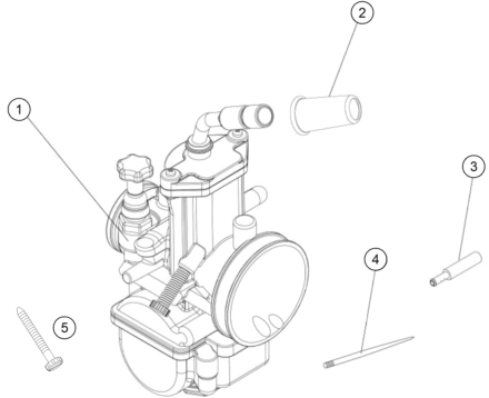 vue éclatée carburateur - gasgas txt gp 300 eu 2024