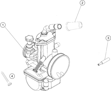 vue éclatée carburateur - gasgas txt racing 280 eu 2020