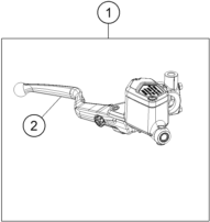 vue éclatée maître cylindre de frein - ktm 125 duke, blue - b.d. rw 2026